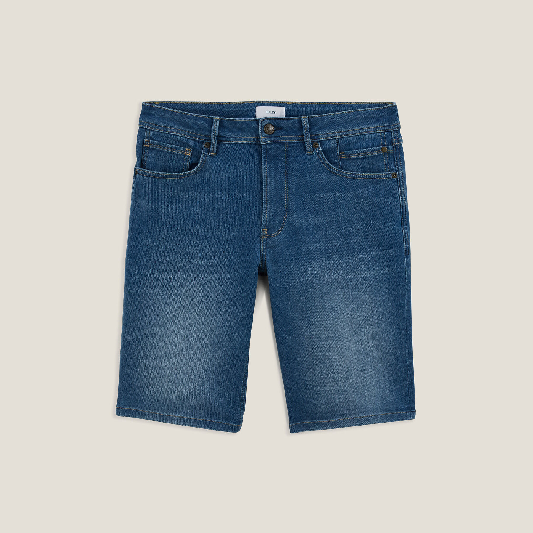 Bermuda en jean urbanflex en coton recycle