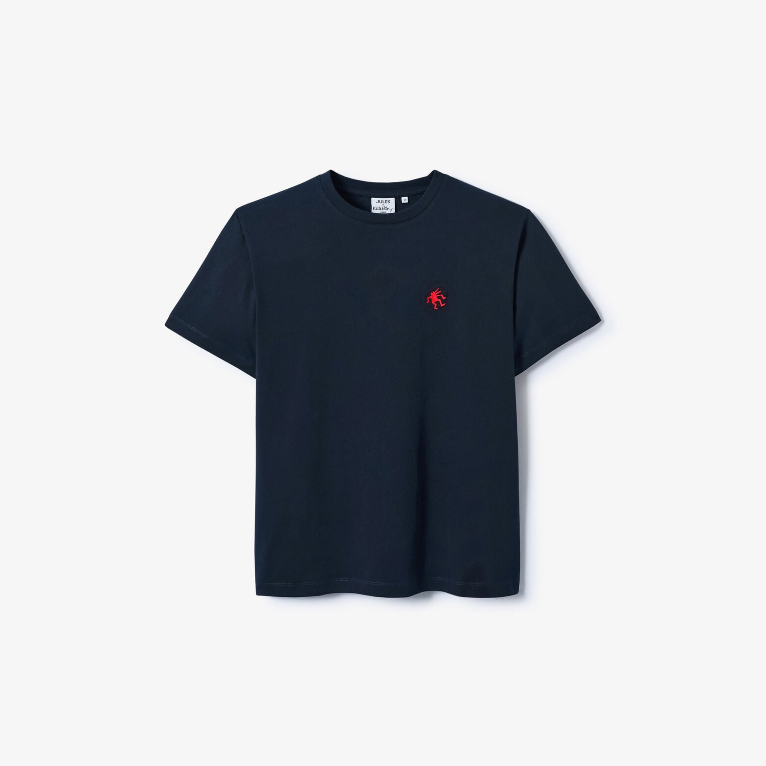 Geborduurd T-shirt relax licentie Keith Haring