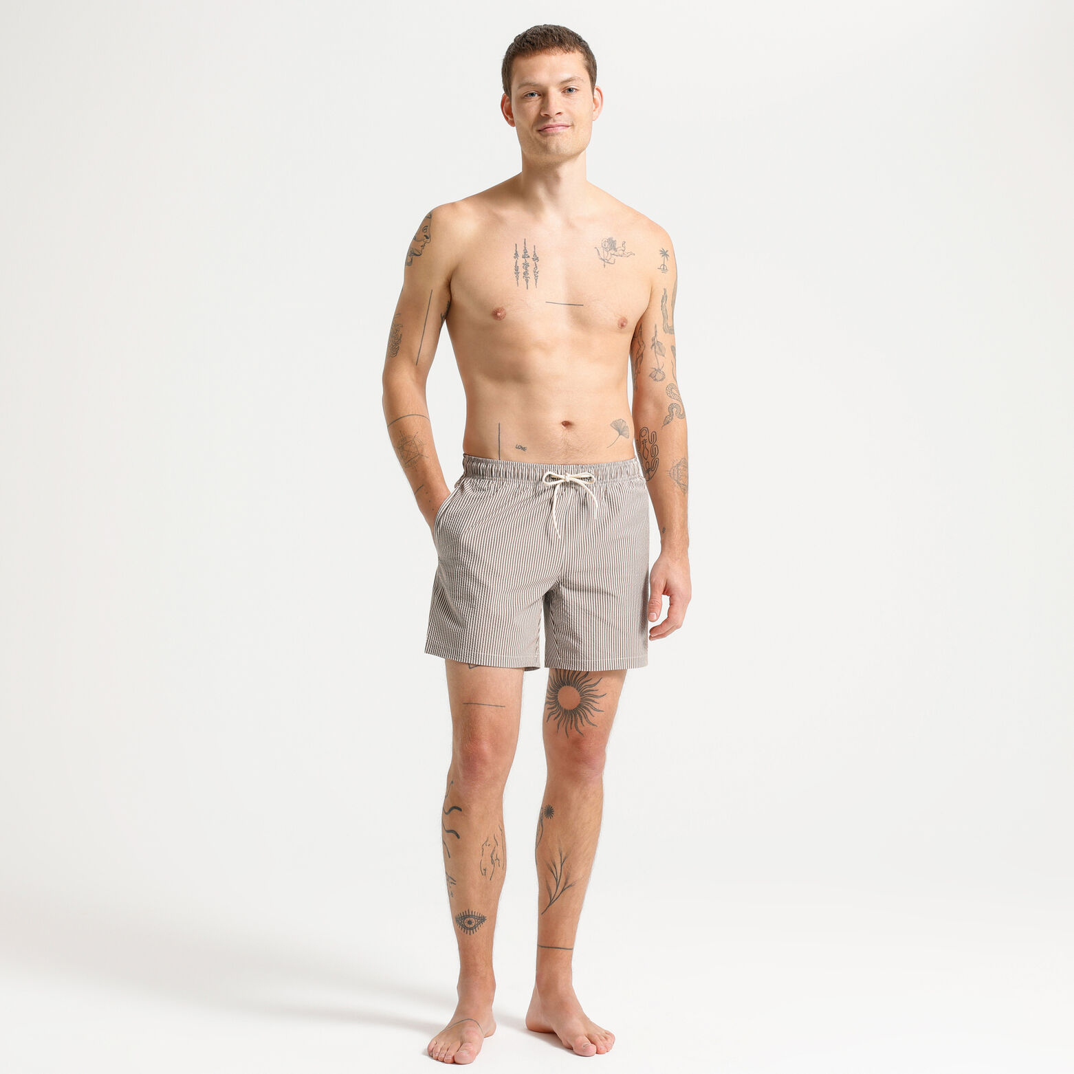 Maillot de bain seersucker ray&eacute;