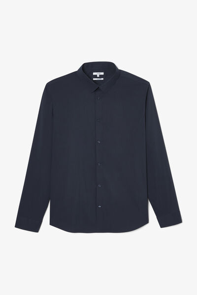 Chemise regular unie coton
