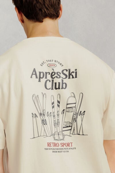 Tee shirt 100% coton imprim&eacute; "Apr&egrave;s Ski Club"