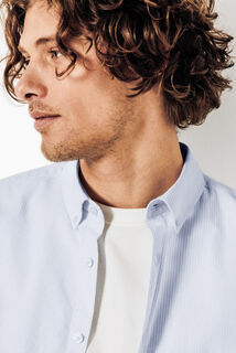 Chemise oxford en coton rayée