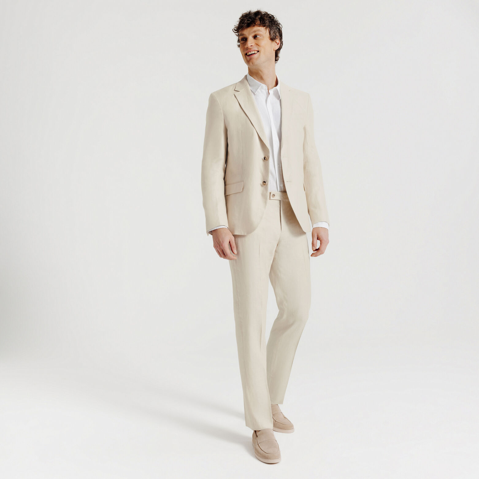 Veste de costume confort en lin