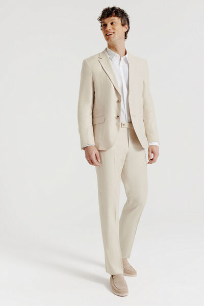 Veste de costume confort en lin
