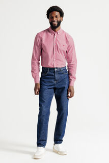 Chemise en coton ray&eacute;e color&eacute;e