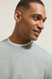 Sweat col rond en maille uni