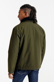 Blouson col chemise en sherpa amovible