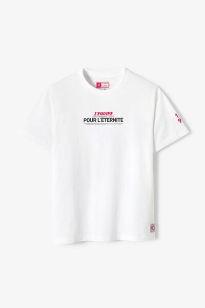 Tee shirt imprim&eacute; devant licence L'&Eacute;quipe