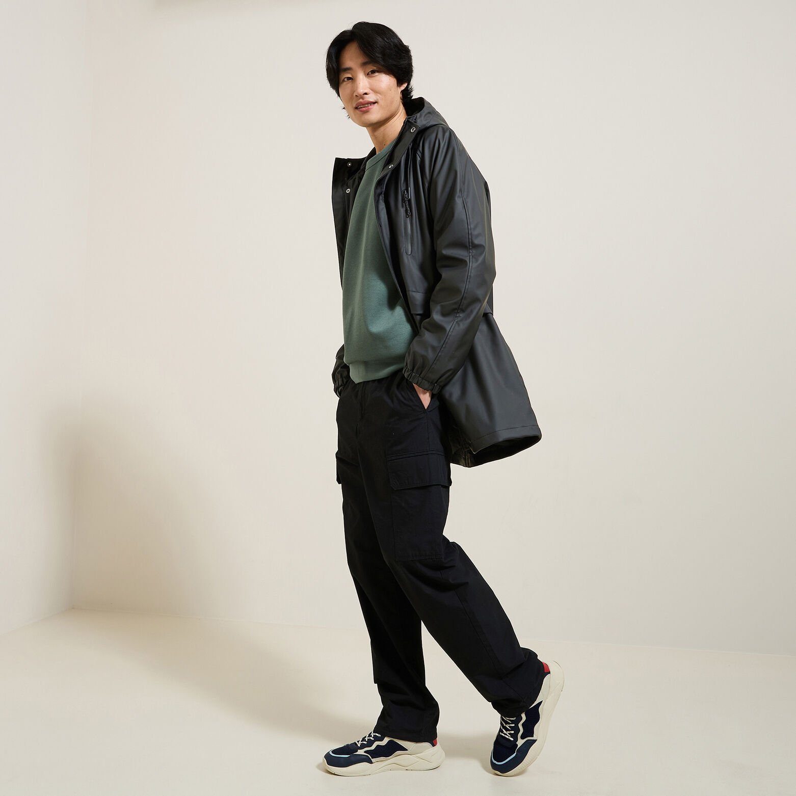 Parka longue &agrave; capuche