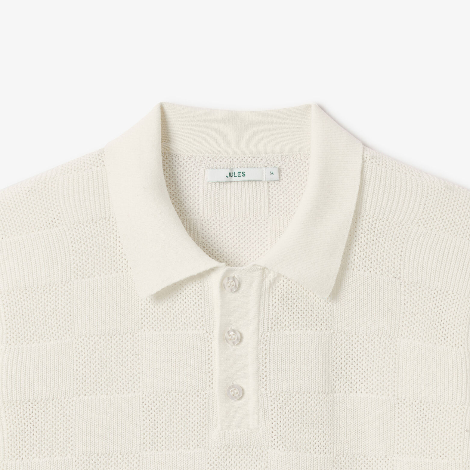 Polo in tricot met bloksteek