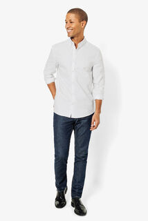 Chemise oxford en coton unie