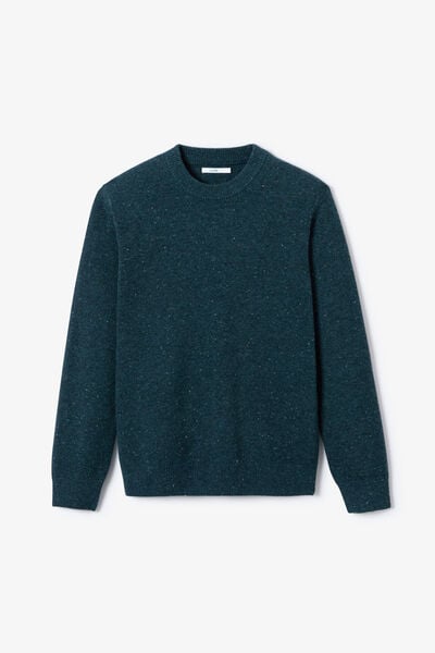 Trui met ronde hals en merino