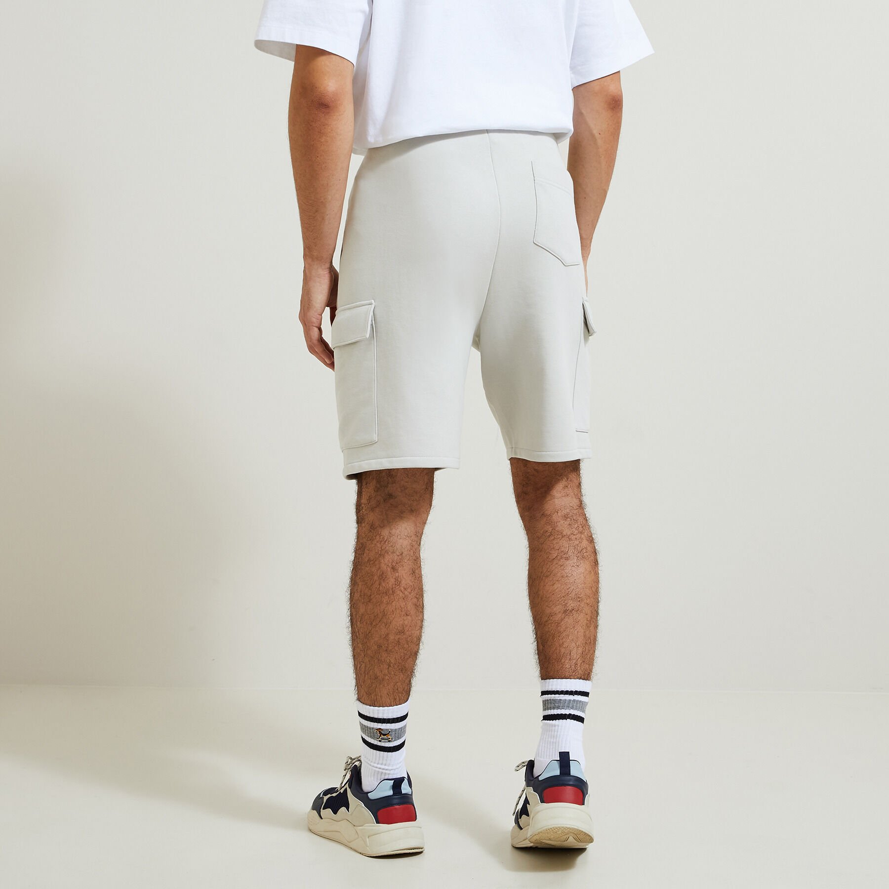 Short en molleton style cargo Ecru Jules