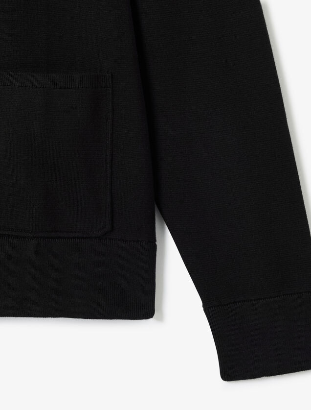 Gilet met knopen en opstaande kraag