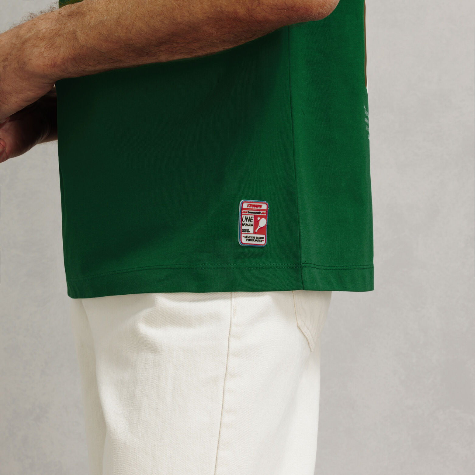 Tee shirt imprim&eacute; dos licence l'&Eacute;quipe