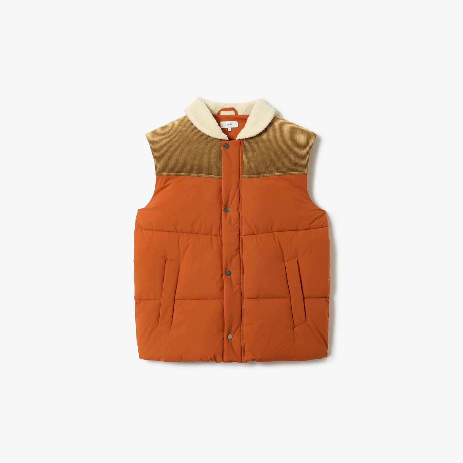 Doudoune sans manches col en sherpa