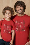 Kinder-t-shirt met kerstprint