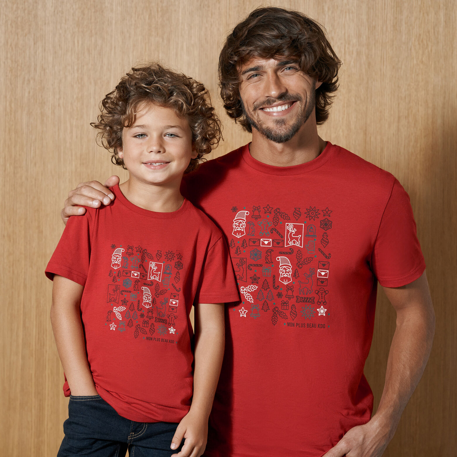 Kinder-t-shirt met kerstprint