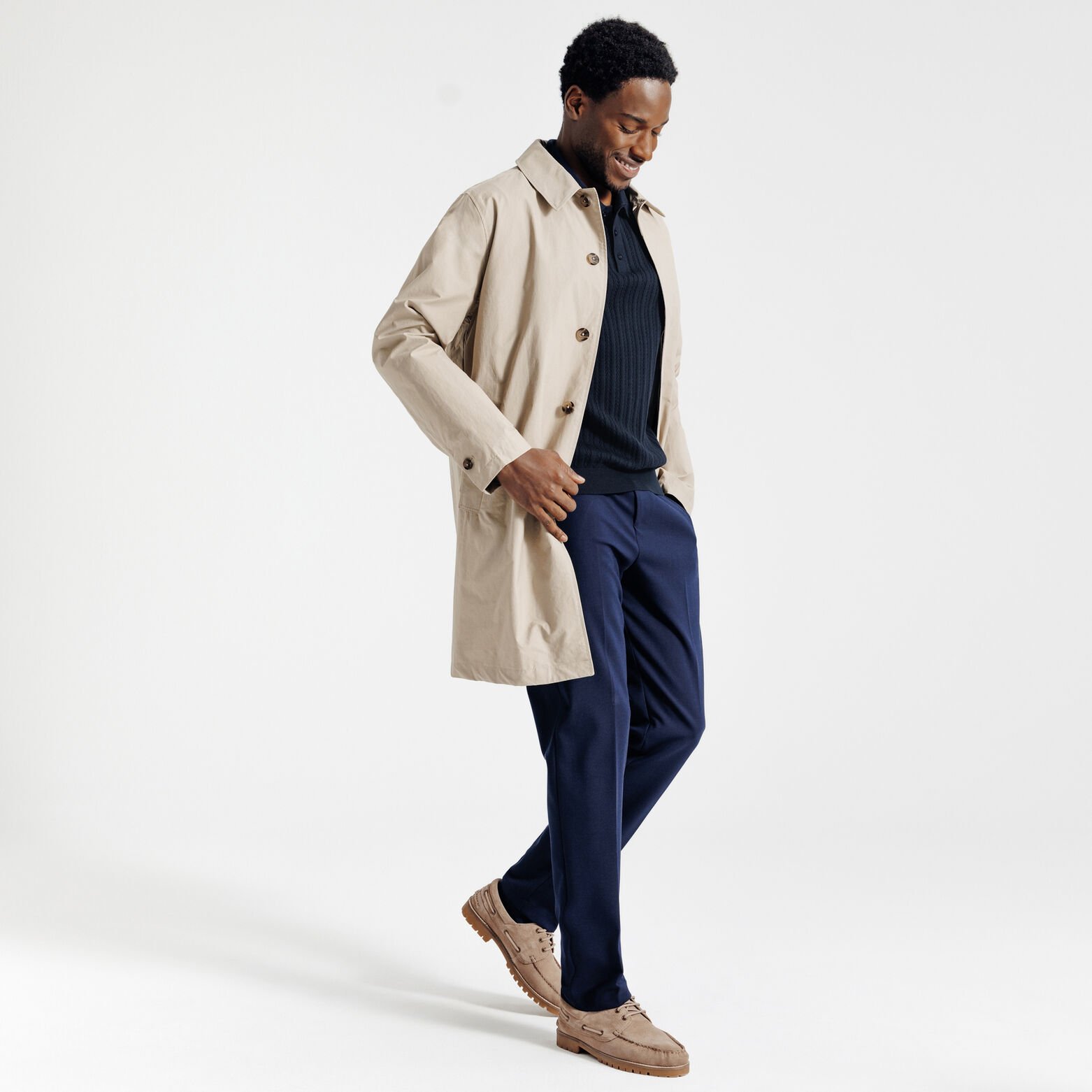 Polo en maille manches courtes jeux de points