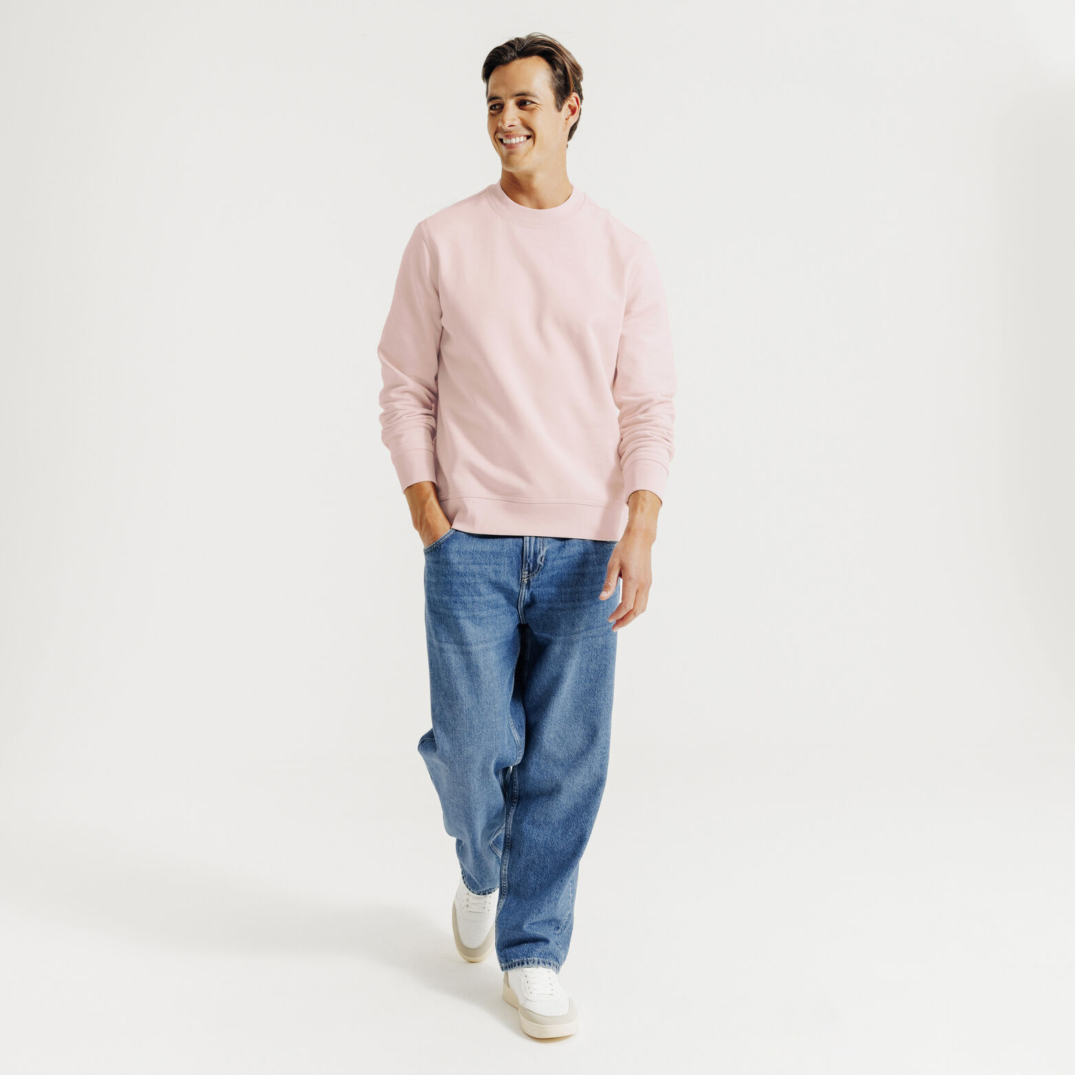 "le parfait by JULES" effen sweater ronde hals