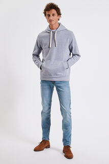 Jean straight en coton et polyester recycl&eacute;s water