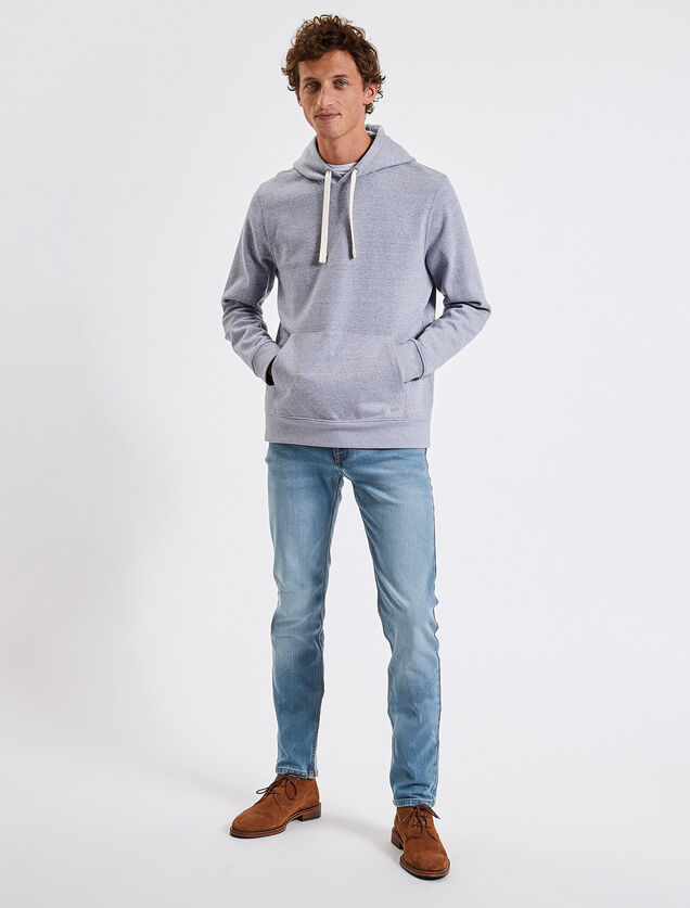 Jean straight en coton et polyester recycl&eacute;s water