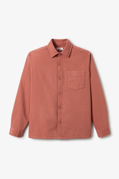 Surchemise regular col fran&ccedil;ais