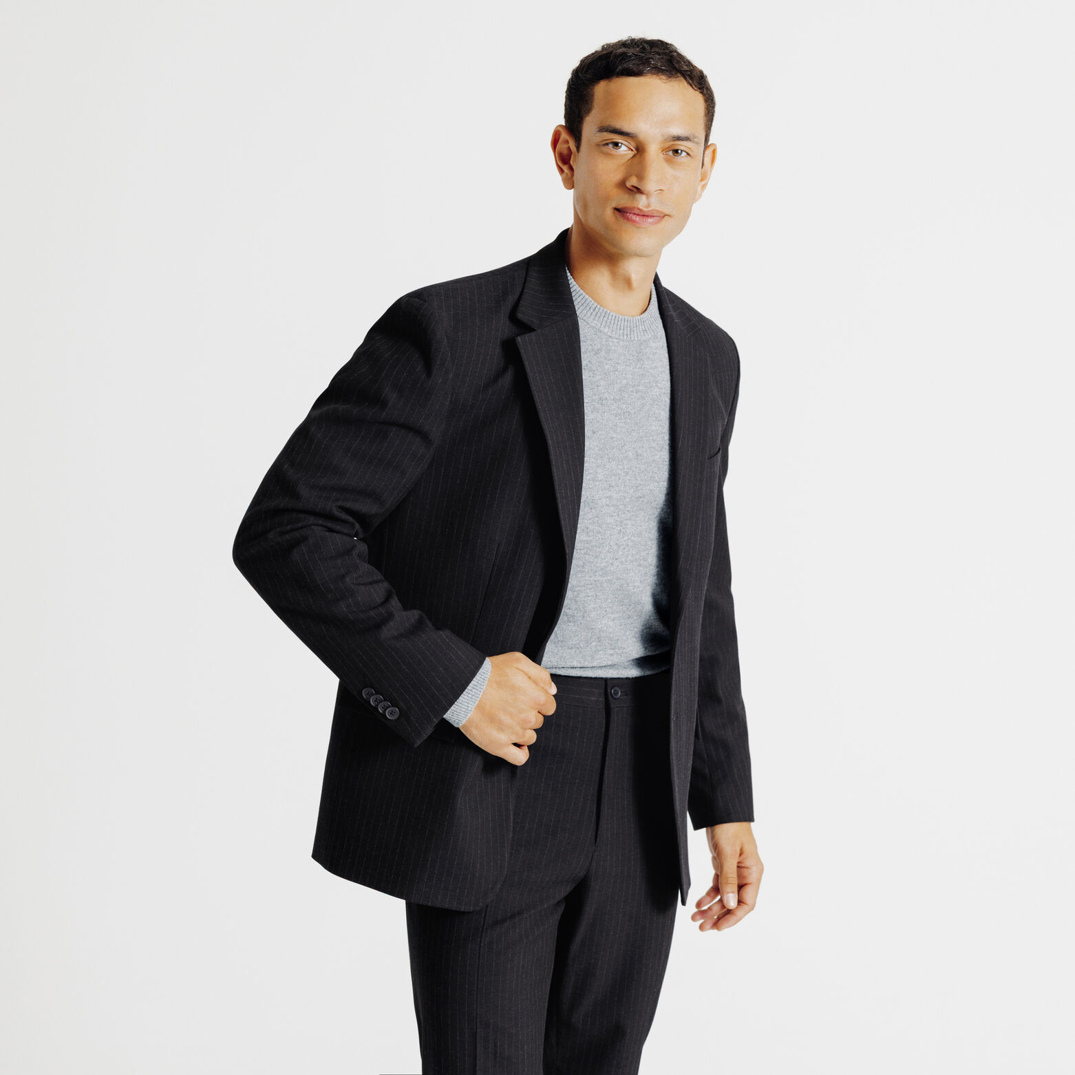 Veste de costume confort rayée