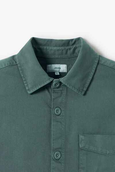 Surchemise regular col fran&ccedil;ais 100% coton