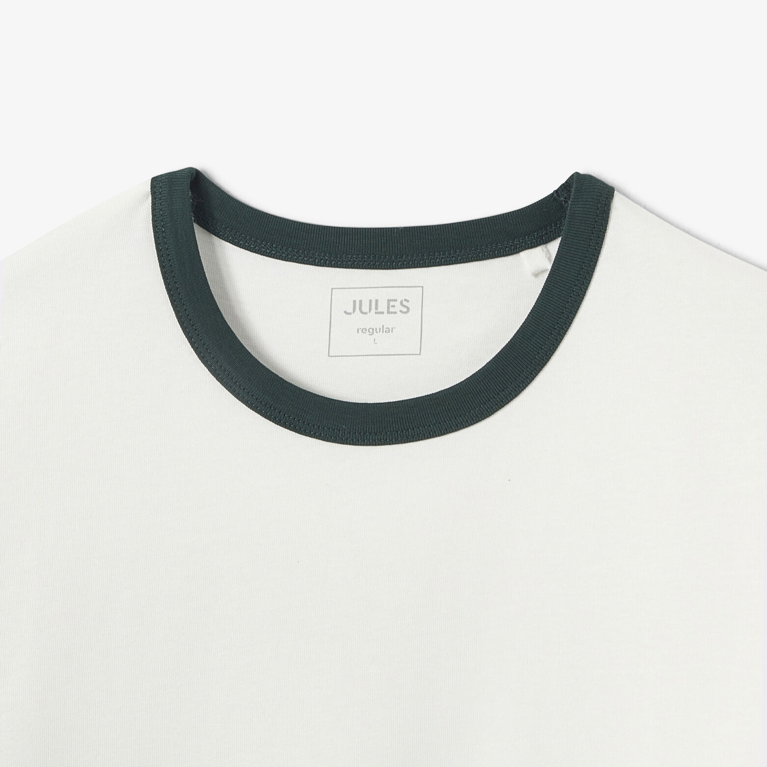 T-shirt met contrasterend borduursel