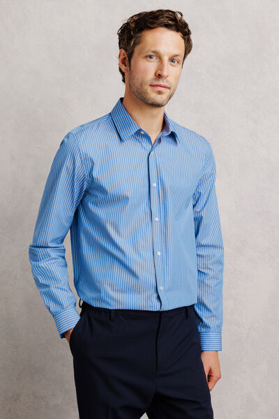 Chemise 100% coton regular ray&eacute;e