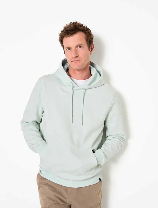 Sweat &agrave; capuche uni