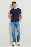Straight jeans, 3 lengtes, in regeneratief katoen
