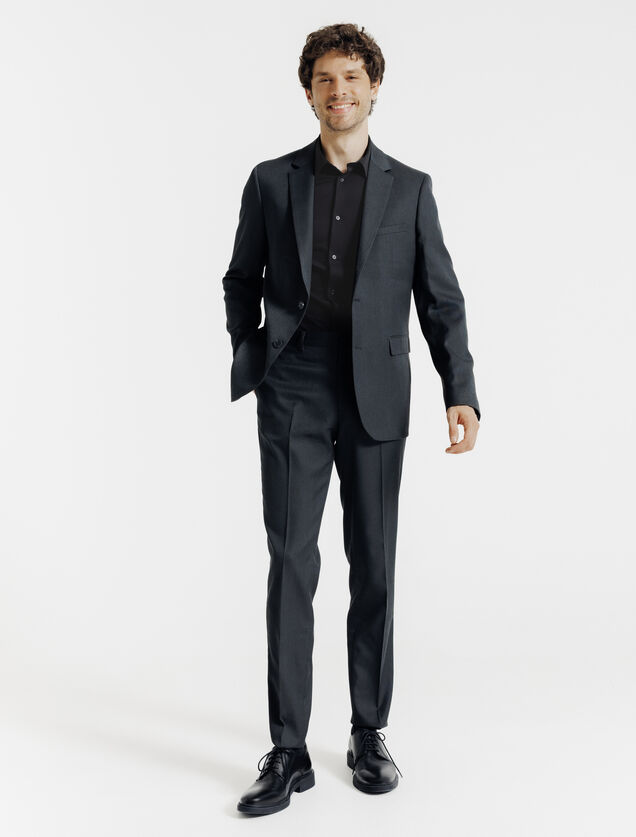 Extra slim fit polyamide elastaan overhemd