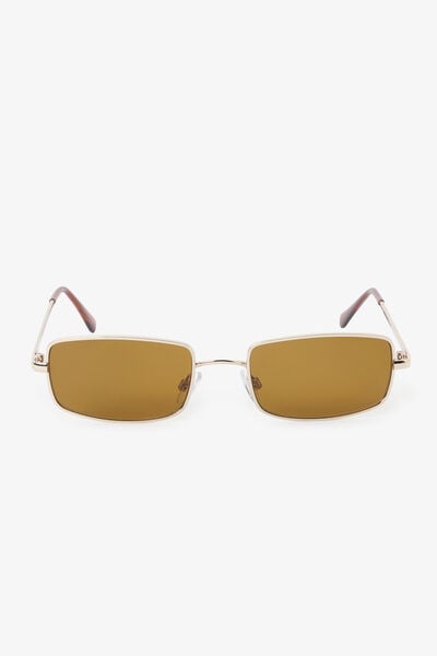Lunettes de soleil rectangulaires en m&eacute;tal