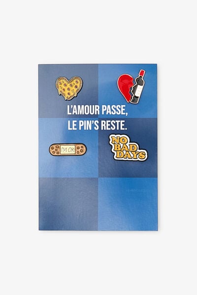 Lot de 4 pins Saint-Valentin