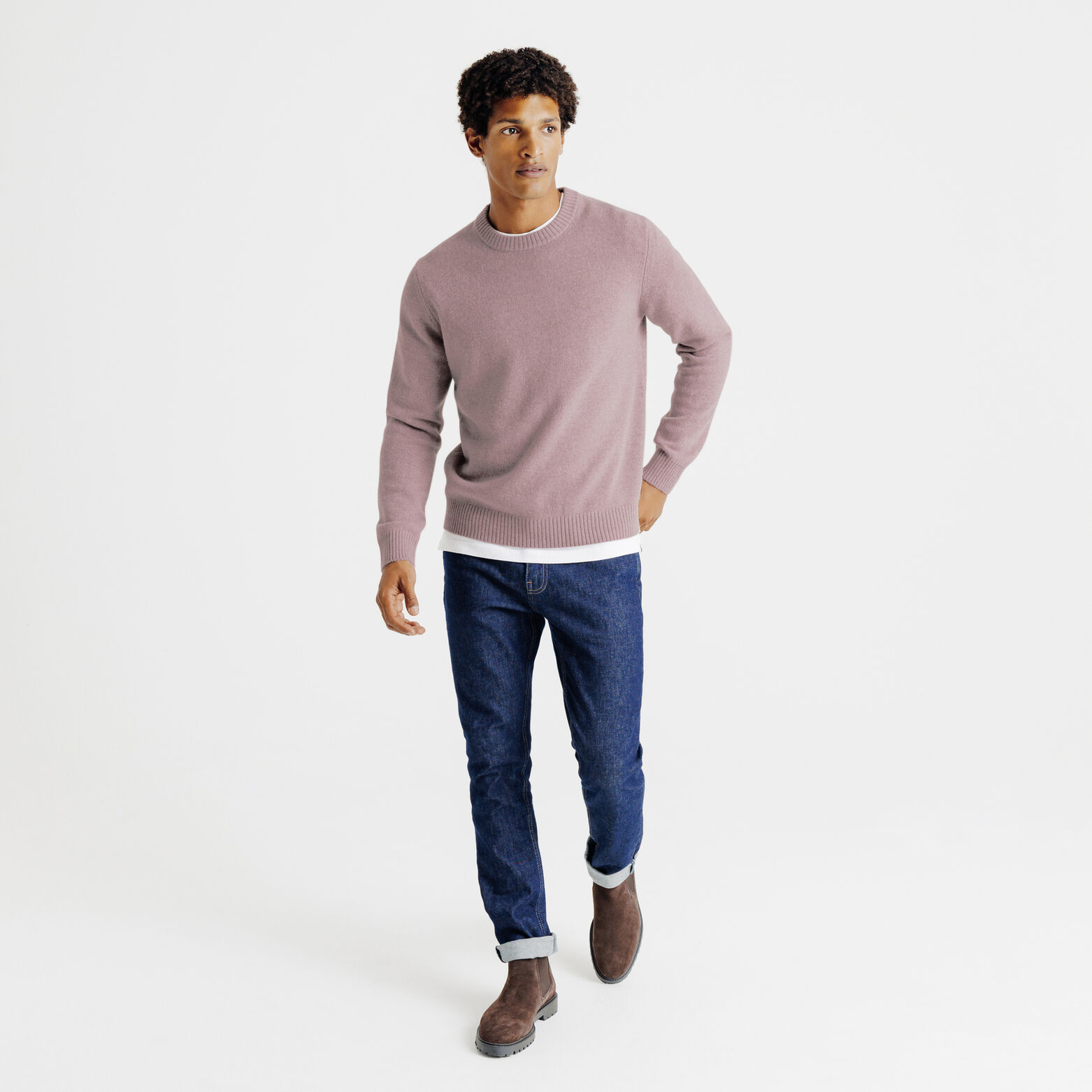 Pull col rond lambswool