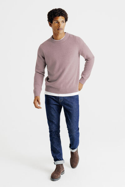 Trui ronde hals in lambswool