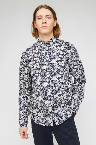 Premium regular hemd met bloemenprint
