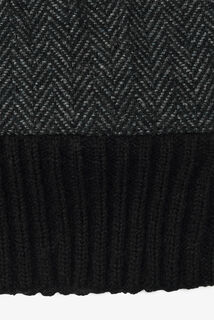 Gants en cuir et maille