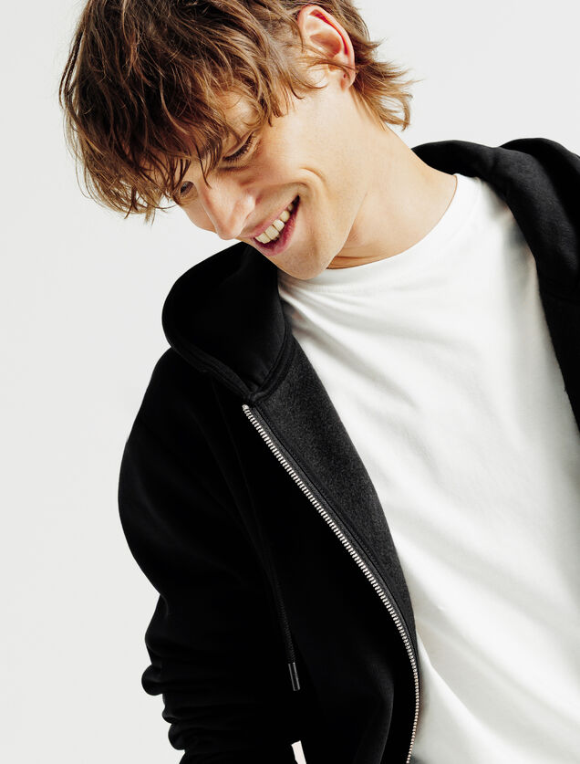 Sweat &agrave; capuche zipp&eacute;