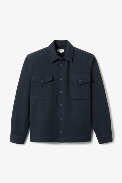 Surchemise twill col fran&ccedil;ais