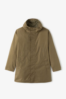 Parka longue waterproof &agrave; capuche