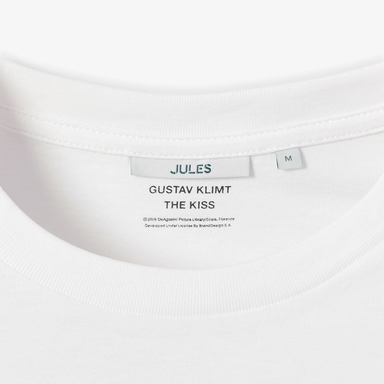 T-shirt met voor- en achterprint, licentie Klimt