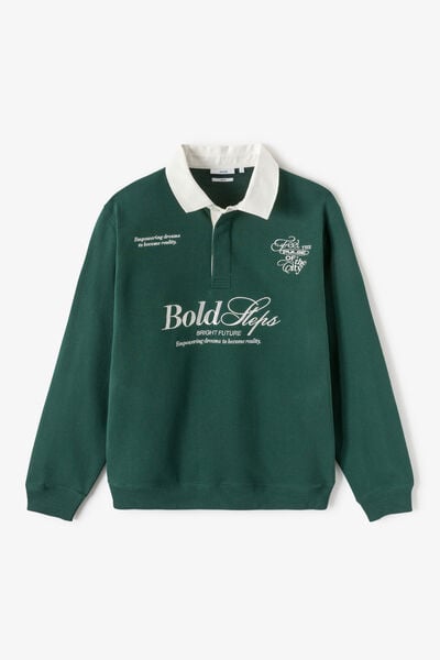 Sweater polokraag in fantasiestof