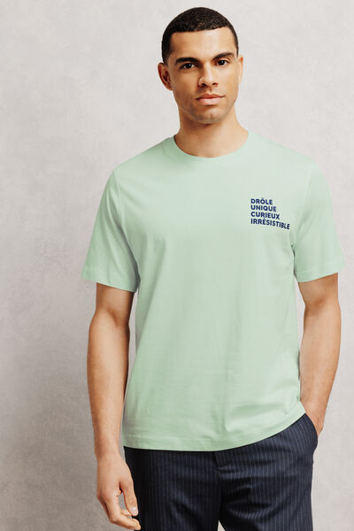 Tee shirt f&ecirc;te des p&egrave;res imprim&eacute; poitrine