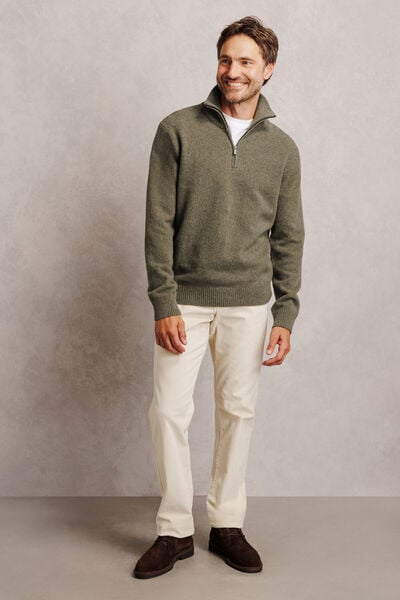 Pull col camionneur mousseux