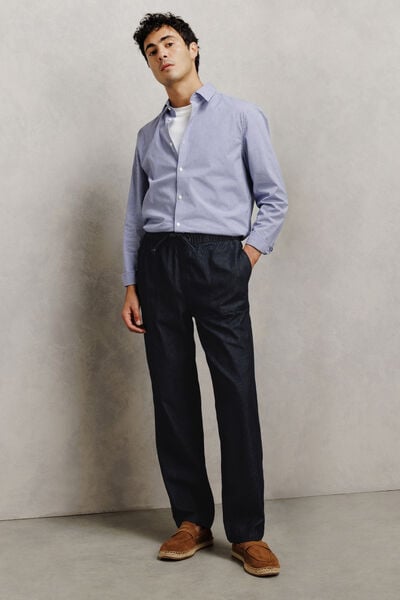 Loose jeans met elastische taille