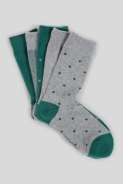 Set van 5 paar fantasie sokken, biokatoen