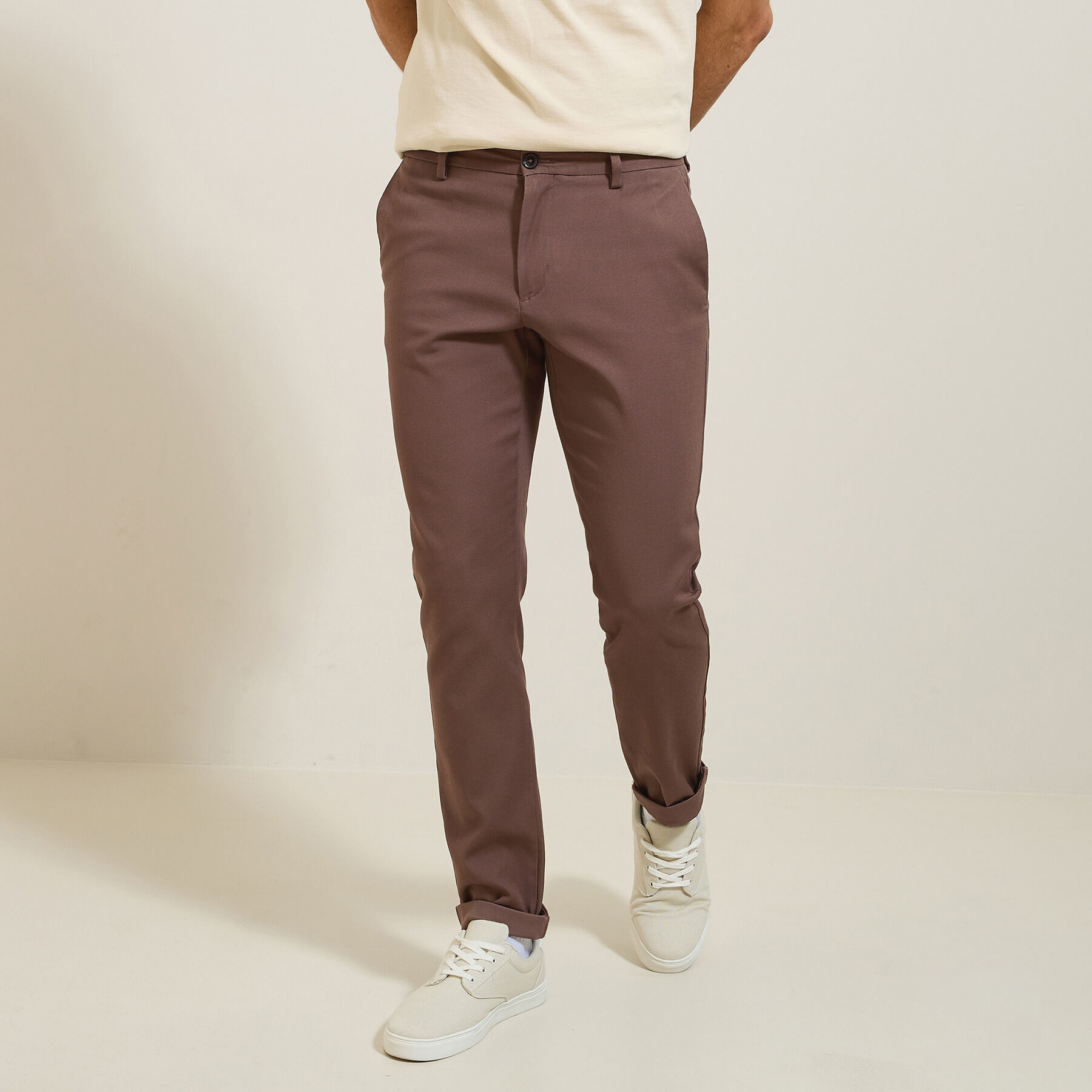 Pantalon violet homme clearance